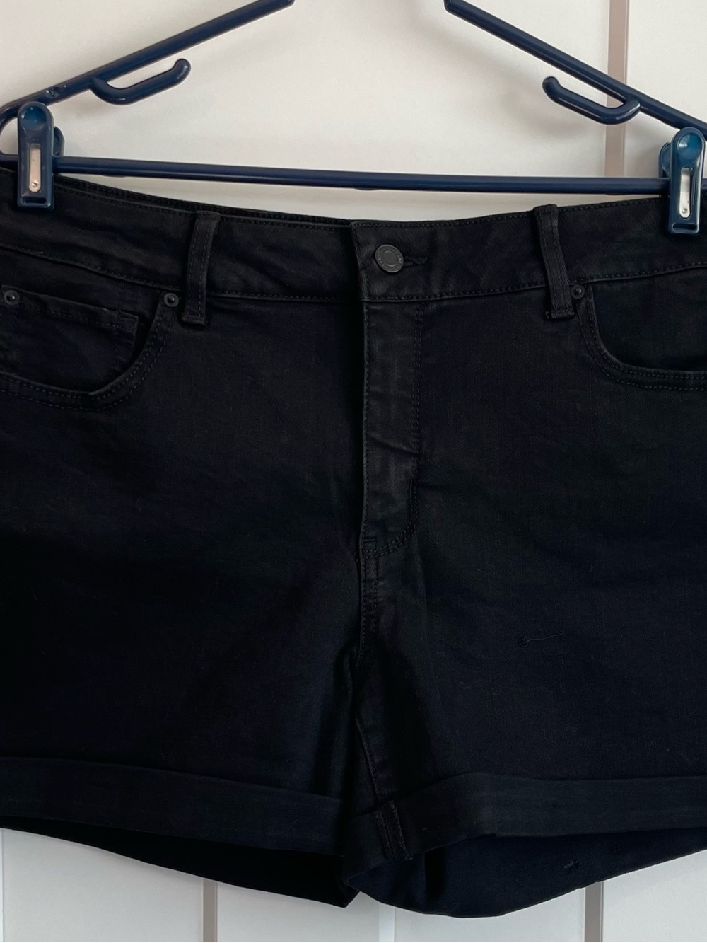 Women's Black Denim Shorts